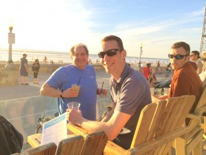 Drinks on the beach in California